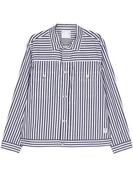 Sacai рубашка в полоску, синий