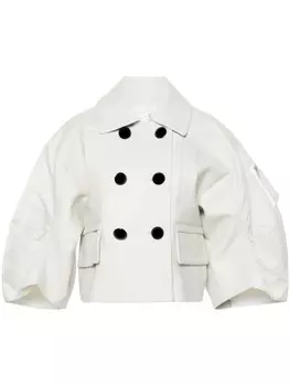 Sacai шерстяная куртка, нейтральный цвет