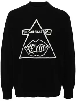 Sacai шерстяной джемпер Gonz, черный