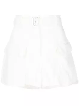 sacai шорты карго с поясом, белый