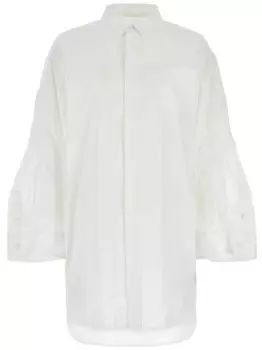 Sacai Thomas Mason платье-рубашка, белый
