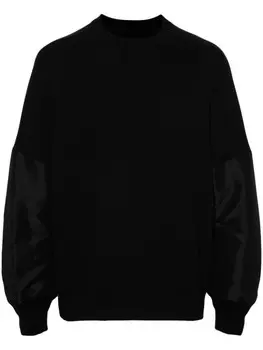 Sacai толстовка с панелями, черный