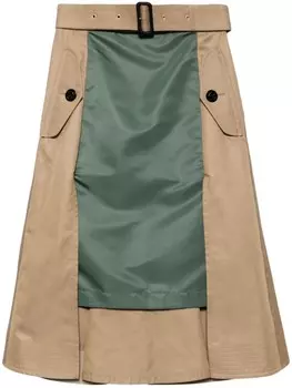 Sacai твиловая юбка