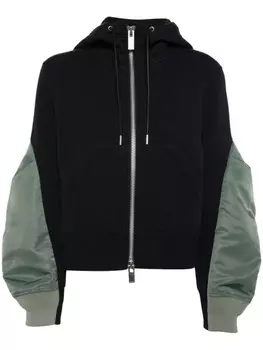 Sacai твиловое худи, синий