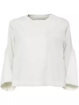 Sacai твиловый пуловер, серый