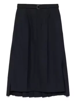 Sacai юбка миди, синий