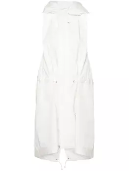 sacai жилет с капюшоном, белый