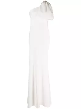 Sachin & Babi платье Aubrey на одно плечо, белый