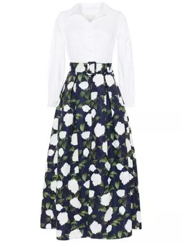 Sachin & Babi платье Florence со вставками, белый