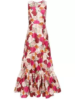 Sachin & Babi платье макси с цветочным принтом Rori, белый