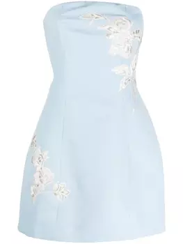 Sachin & Babi платье мини Alanna с цветочной вышивкой, синий