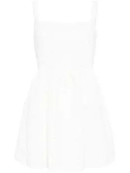 Sachin & Babi платье мини Quinn с искусственным жемчугом, белый