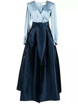 Sachin & Babi вечернее платье Zoe с поясом, синий