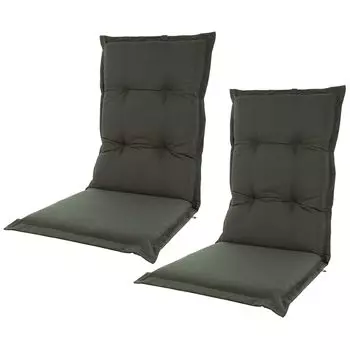 Садовая подушка Kopu Prisma с высокой спинкой, серая, 2 шт., серый