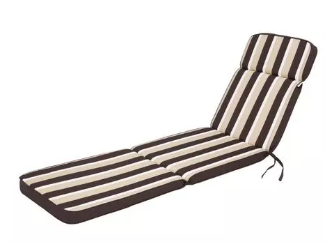 Садовая подушка, подушка для садового стула, удобное сиденье, подушка для кресла, подушка для стула, подушка для кресла, подушка для стула, подушка для шезлонга, коричневый с полосками, 96 х 45 см Stanisaw Jurga