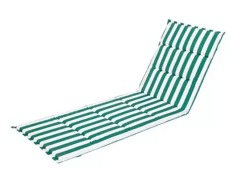 Садовая подушка, подушка для садового стула, удобное сиденье, подушка для кресла, подушка для стула, подушка для кресла, подушка для стула, подушка для шезлонга, бежевый с полосками, 185 х 56 см Stanisaw Jurga