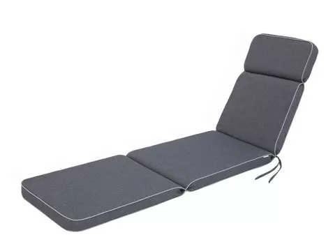 Садовая подушка, подушка для садового стула, удобное сиденье, подушка для кресла, подушка для стула, подушка для кресла, подушка для стула, подушка для шезлонга, цветы и листья, 201 х 55 см Stanisaw Jurga, синий