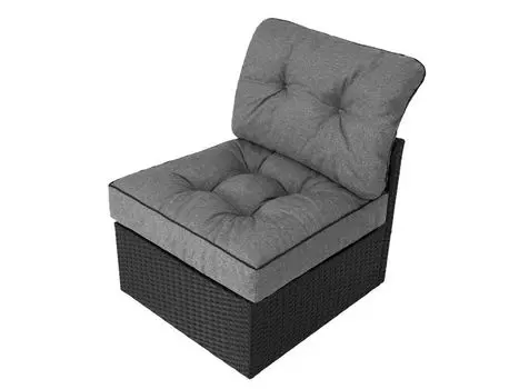 Садовые подушки Hobbygarden на мебели Rataan Садовые подушки Rataan подушки декоративные подушки - Emma Tech - 70 x 70 см - антрацит
