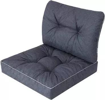 Садовые подушки на мебель Rataan Садовые подушки Rataan подушки декоративные подушки подушки - Emma Tech - 50 x 50 см - темно-синий Hobbygarden