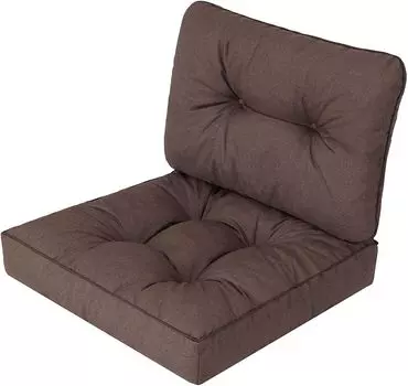Садовые подушки на мебель Rataan Садовые подушки Rataan подушки декоративные подушки - Emma Tech - ?70 x 70 см - коричневый Hobbygarden