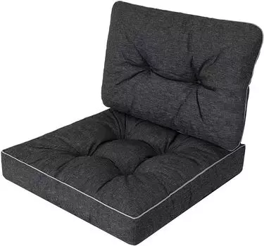 Садовые подушки на мебель Rataan Садовые подушки Rataan подушки декоративные подушки - Emma Tech - ?70 x 70 см - черный Hobbygarden