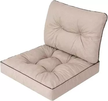 Садовые подушки на мебель Rataan Садовые подушки Rataan подушки декоративные подушки - Emma Tech - ?70 x 70 см - коричневый Hobbygarden, бежевый