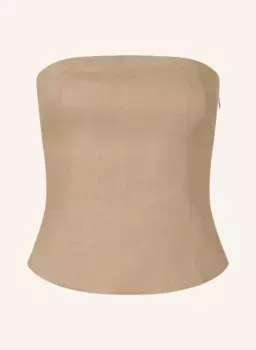 Saelynn топ с открытыми плечами из льна Samse Samse, коричневый