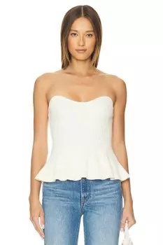 Саффи топ Line & Dot, белый