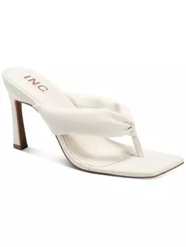 SAGE Женские туфли из искусственной кожи с открытым носком INC, цвет White Smooth