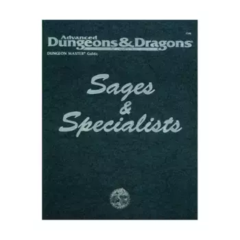 Sages & Specialists, Advanced Dungeons & Dragons (2nd Edition) - Sourcebooks, мягкая обложка