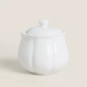 Сахарница Zara Home Stoneware, кремовый