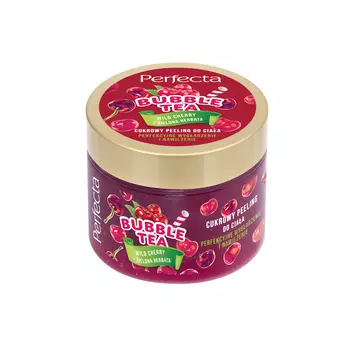 Сахарный скраб для тела из дикой вишни Perfecta Bubble Tea, 300 гр