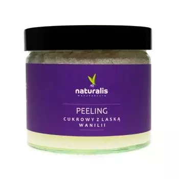 Сахарный скраб со стручком ванили и сублимированной клубникой, 250 г Manufaktura Naturalis