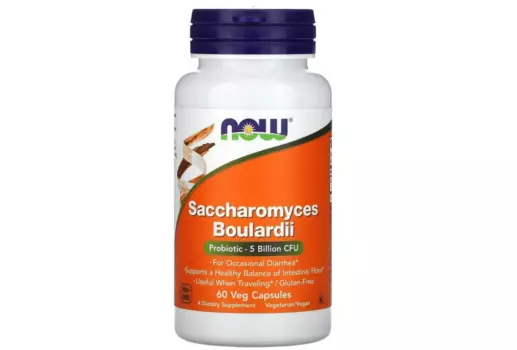 Сахаромицеты Буларди NOW Foods, 60 капсул