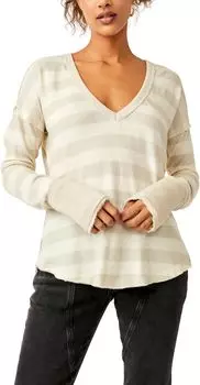 Sail Away с длинным рукавом Free People, цвет Natural Combo