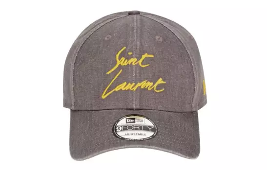 SAINT LAURENT Бейсболка унисекс коричневая