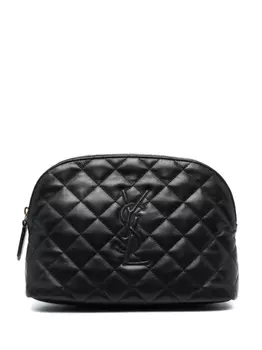 Saint Laurent большая стеганая косметичка, черный