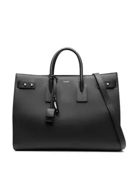 Saint Laurent большая сумка-тоут Sac du Jour, черный