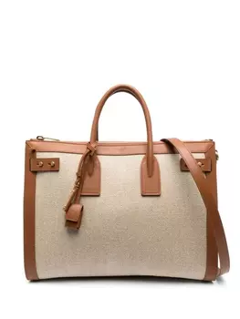 Saint Laurent большая сумка-тоут Sac De Jour, нейтральный цвет