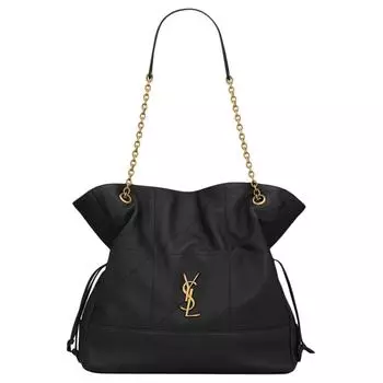 SAINT LAURENT Большая женская сумка-шоппер JAMIE 4.3 из овчины, черная