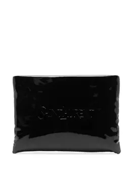 Saint Laurent большой клатч Puffy Pouch, черный