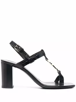 Saint Laurent босоножки Cassandra 75, черный