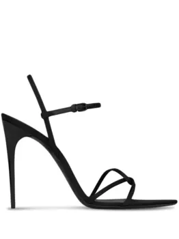 Saint Laurent босоножки Clara 110, черный