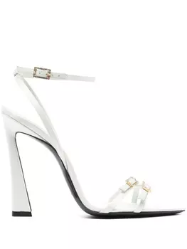 Saint Laurent босоножки New Nuit 110, зеленый