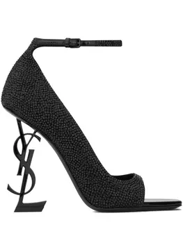 Saint Laurent босоножки Opyum 110, черный