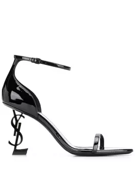 Saint Laurent босоножки Opyum 85, черный