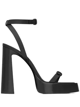 Saint Laurent босоножки Platz 105 на платформе, черный