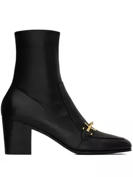 Saint Laurent ботильоны Beau 75, черный