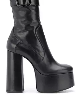 Saint Laurent ботильоны 'Billy' на платформе, черный