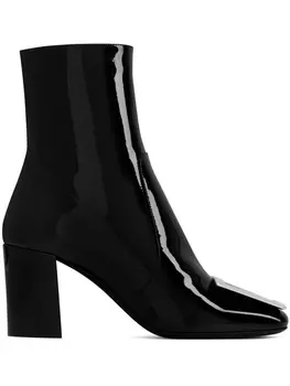 Saint Laurent ботильоны на массивном каблуке, черный